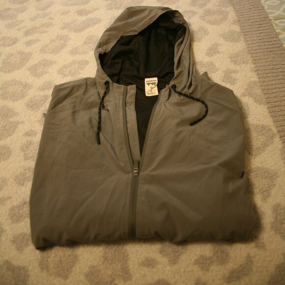 Voyager Men's Hooded Rain Jacket, Size L, Grey - Picture 2 of 3